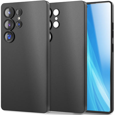 NALIA Ultra Slim Hardcase für Samsung Galaxy S25 Ultra – Matt & 0.3mm Dünn – PHANTOM (Hauchdünnes Cover & Kamera-Vollschutz) – Marke aus Berlin Schwarz Opak NALIA SlimFit Hülle