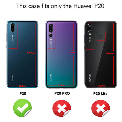 Huawei P20 360 Grad Handy Hülle von NALIA, Full Cover Rundum Bumper Etui Case NALIA