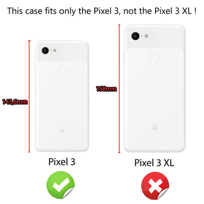 NALIA Schutzglas kompatibel mit Google Pixel 3, 9H Full-Cover Display Schutz Glas-Folie, Dünne Handy Schutzfolie Bildschirm-Abdeckung, Schutz-Film Clear HD Screen Protector - Transparent (schwarz) Default Title NALIA GlasSchutz