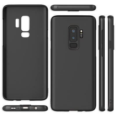 NALIA Ultra Slim Hardcase für Samsung Galaxy S9 Plus – Anti-Fingerabdruck & 0.5mm Dünn – PUREFIT (Matt & Leicht) – Marke aus Berlin Schwarz NALIA SlimFit Hülle