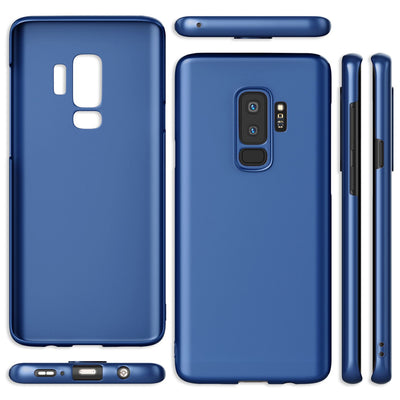 NALIA Ultra Slim Hardcase für Samsung Galaxy S9 Plus – Anti-Fingerabdruck & 0.5mm Dünn – PUREFIT (Matt & Leicht) – Marke aus Berlin Schwarz NALIA SlimFit Hülle