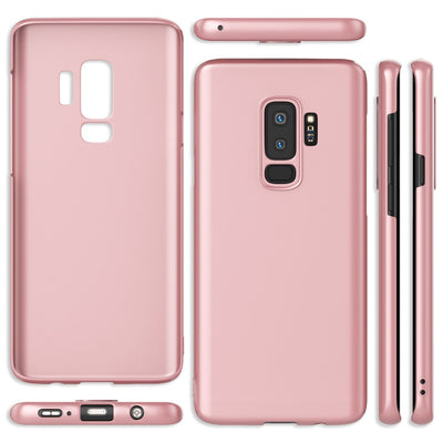 NALIA Ultra Slim Hardcase für Samsung Galaxy S9 Plus – Anti-Fingerabdruck & 0.5mm Dünn – PUREFIT (Matt & Leicht) – Marke aus Berlin Rose Gold NALIA SlimFit Hülle