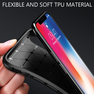 NALIA Silikonhülle für iPhone XR – Rutschfest & Matt – VORTEX (Gebürstete Optik & Carbon Design) – Marke aus Berlin Default Title NALIA Protective Hülle
