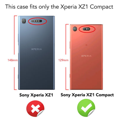 NALIA Silikonhülle für Sony Xperia XZ1 Compact – Rutschfest & Matt – VORTEX (Gebürstete Optik & Carbon Design) – Marke aus Berlin Default Title NALIA Protective Hülle