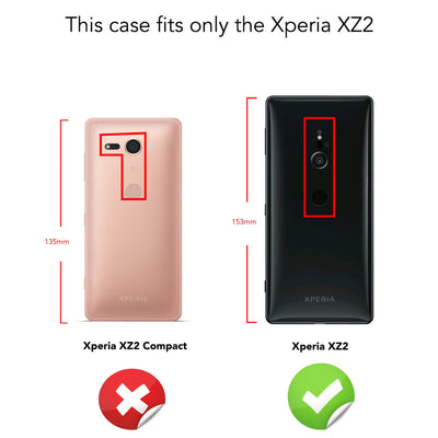 NALIA Handyhülle kompatibel mit Sony Xperia XZ2, Ultra Slim Silikon Case Cover, Dünne Crystal Phone Schutzhülle, Etui Handy-Tasche Back-Cover Bumper, Smartphone TPU Gummihülle - Schwarz Default Title NALIA Protective Hülle