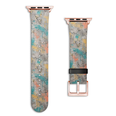 Platte - Apple Watch Armband 44/45/46/49mm 44 45 46 49mm Rose Gold Matte NALIA Kunstleder Armband