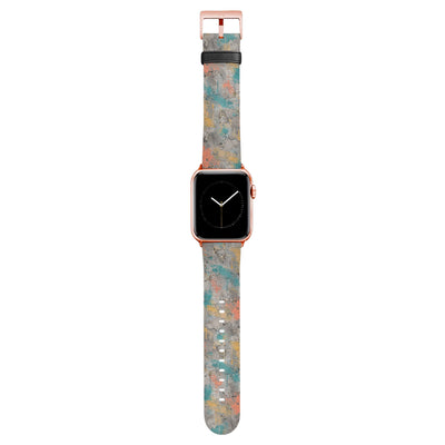 Platte - Apple Watch Armband 38/40/41/42mm 38 40 41 42mm Rose Gold Matte NALIA Kunstleder Armband