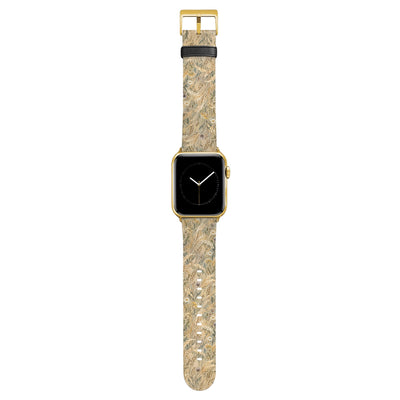 Rollfeld - Apple Watch Armband 44/45/46/49mm 44 45 46 49mm Gold Matte NALIA Kunstleder Armband