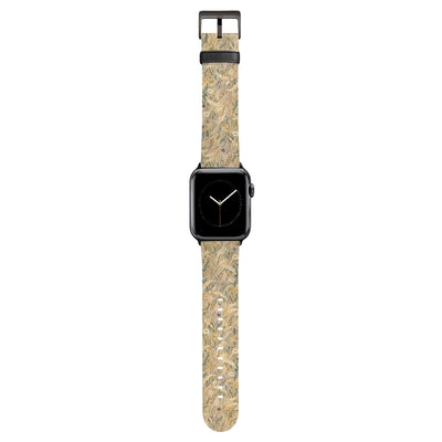Rollfeld - Apple Watch Armband 38/40/41/42mm 38 40 41 42mm Black Matte NALIA Kunstleder Armband