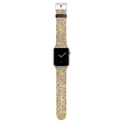 Rollfeld - Apple Watch Armband 38/40/41/42mm 38 40 41 42mm Silver Matte NALIA Kunstleder Armband