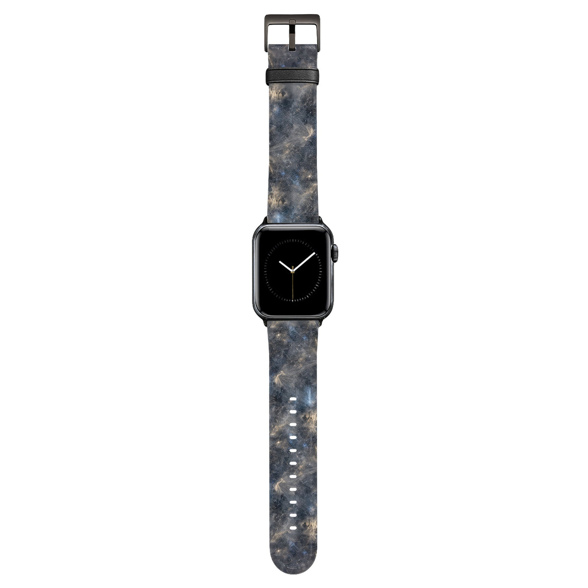 Tanzfläche - Apple Watch Armband 44/45/46/49mm 44 45 46 49mm Black Matte NALIA Kunstleder Armband