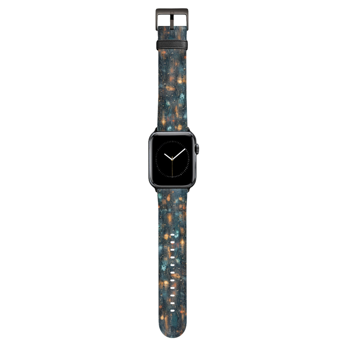 Schauer - Apple Watch Armband 38/40/41/42mm 38 40 41 42mm Black Matte NALIA Kunstleder Armband