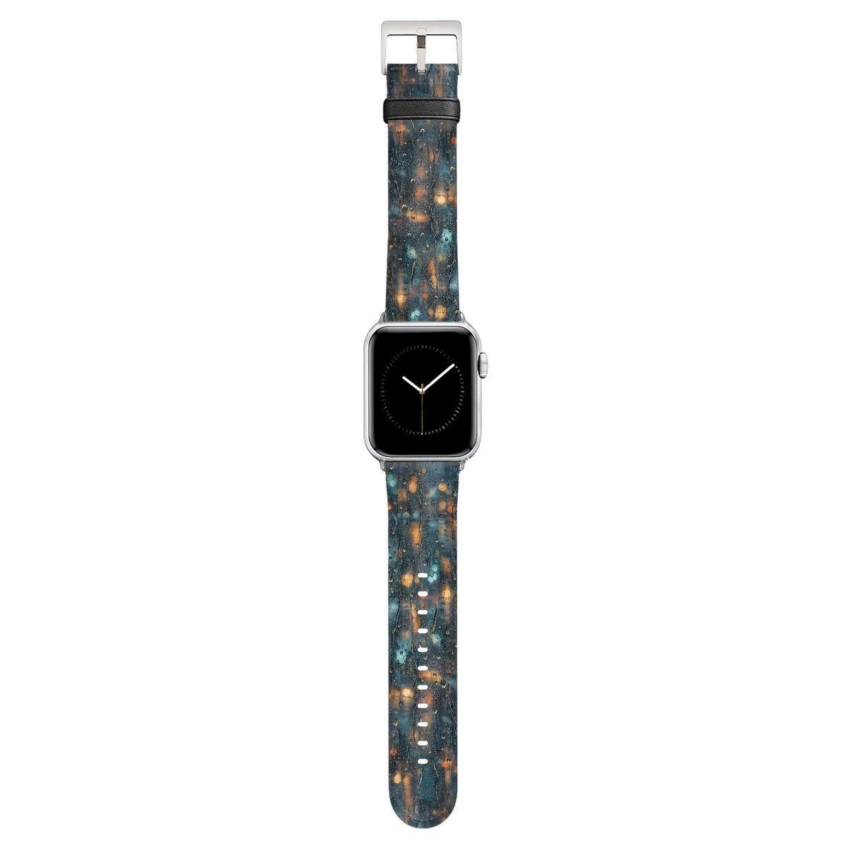 Schauer - Apple Watch Armband 44/45/46/49mm 44 45 46 49mm Silver Matte NALIA Kunstleder Armband
