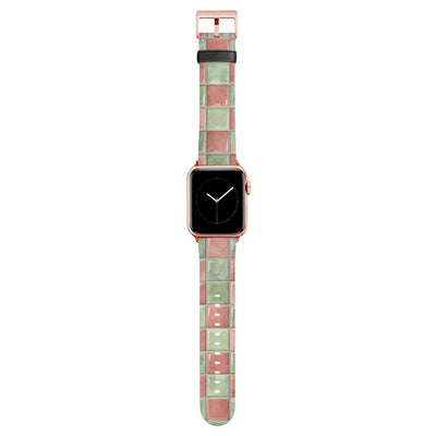 Bahnsteig - Apple Watch Armband 44/45/46/49mm 44 45 46 49mm Rose Gold Matte NALIA Kunstleder Armband