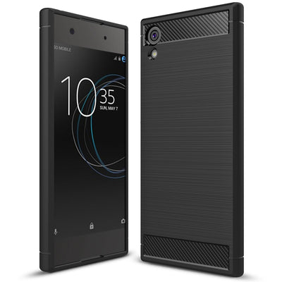 NALIA Silikonhülle für Sony Xperia XA1 – Rutschfest & Matt – VORTEX (Gebürstete Optik & Carbon Design) – Marke aus Berlin Default Title NALIA Protective Hülle