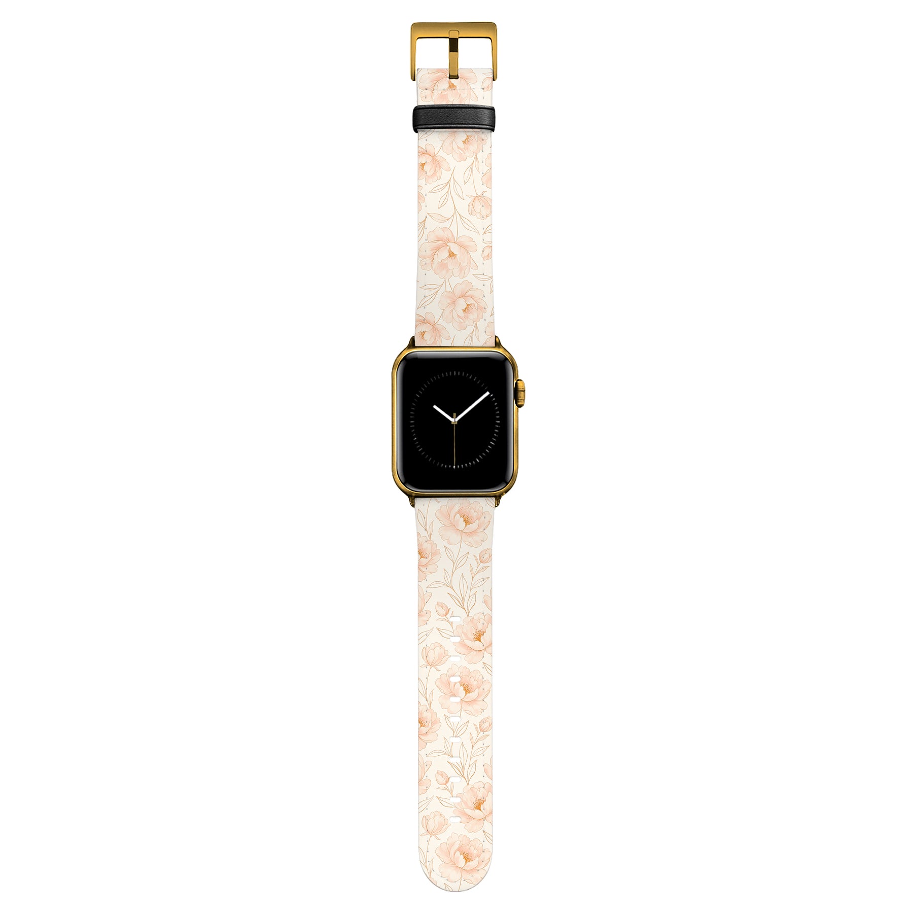 Blush - Apple Watch Armband 44-49mm & 42 (Serie 1-3) 44-49mm & 42 (Serie 1-3) Matt Gold NALIA Kunstleder Armband