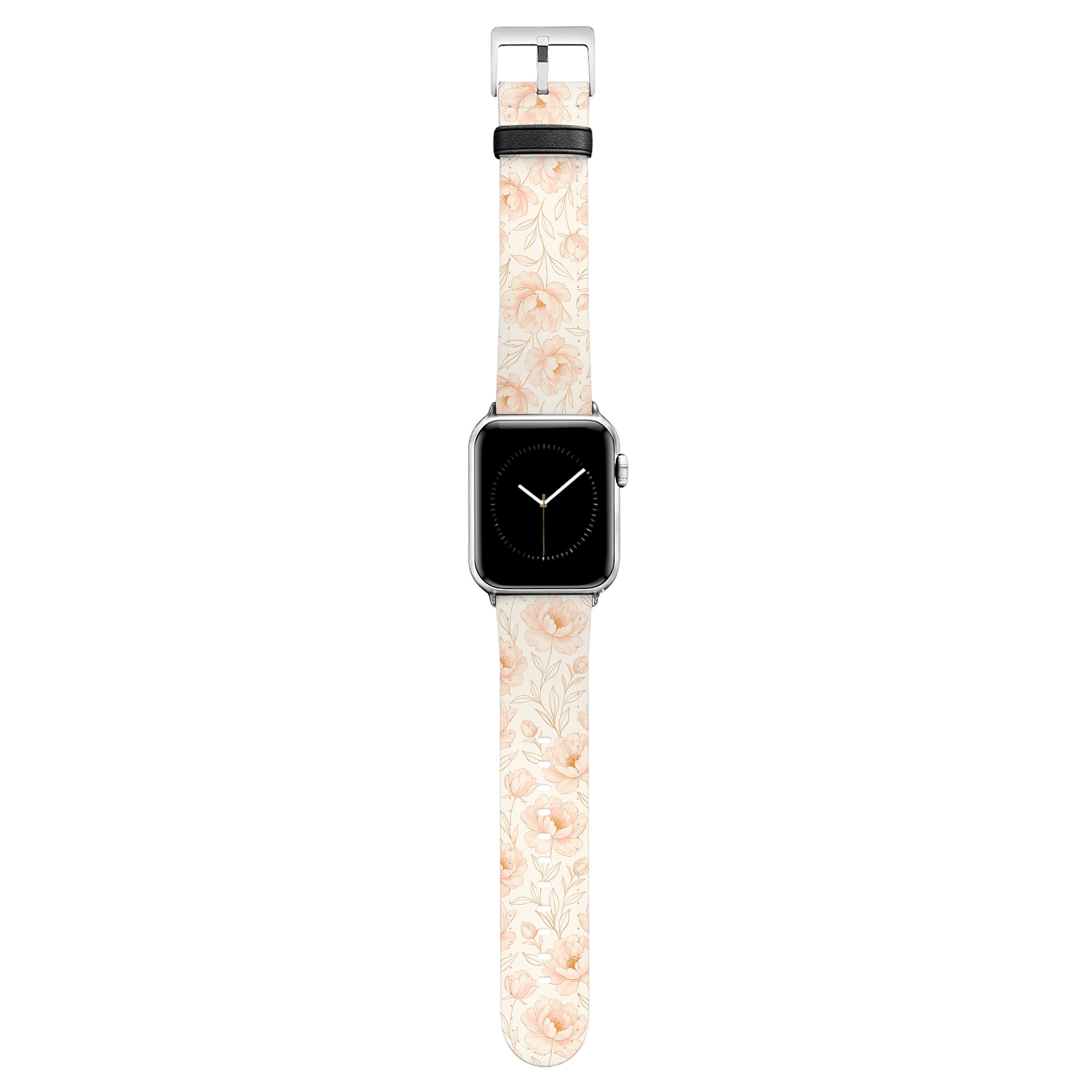 Blush - Apple Watch Armband 44-49mm & 42 (Serie 1-3) 44-49mm & 42 (Serie 1-3) Matt Silber NALIA Kunstleder Armband