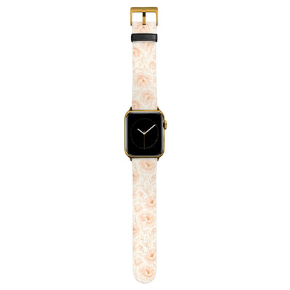 Blush - Apple Watch Armband 38-41mm & 42 (ab Serie 10) 38-41mm & 42 (ab Serie 10) Matt Gold NALIA Kunstleder Armband