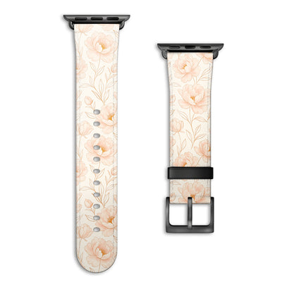 Blush - Apple Watch Armband 44-49mm & 42 (Serie 1-3) 44-49mm & 42 (Serie 1-3) Matt Schwarz NALIA Kunstleder Armband