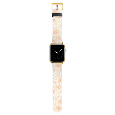 Blush - Apple Watch Armband 38-41mm & 42 (Serie 10-11) 38-41mm & 42 (Serie 10-11) Matt Gold NALIA Kunstleder Armband