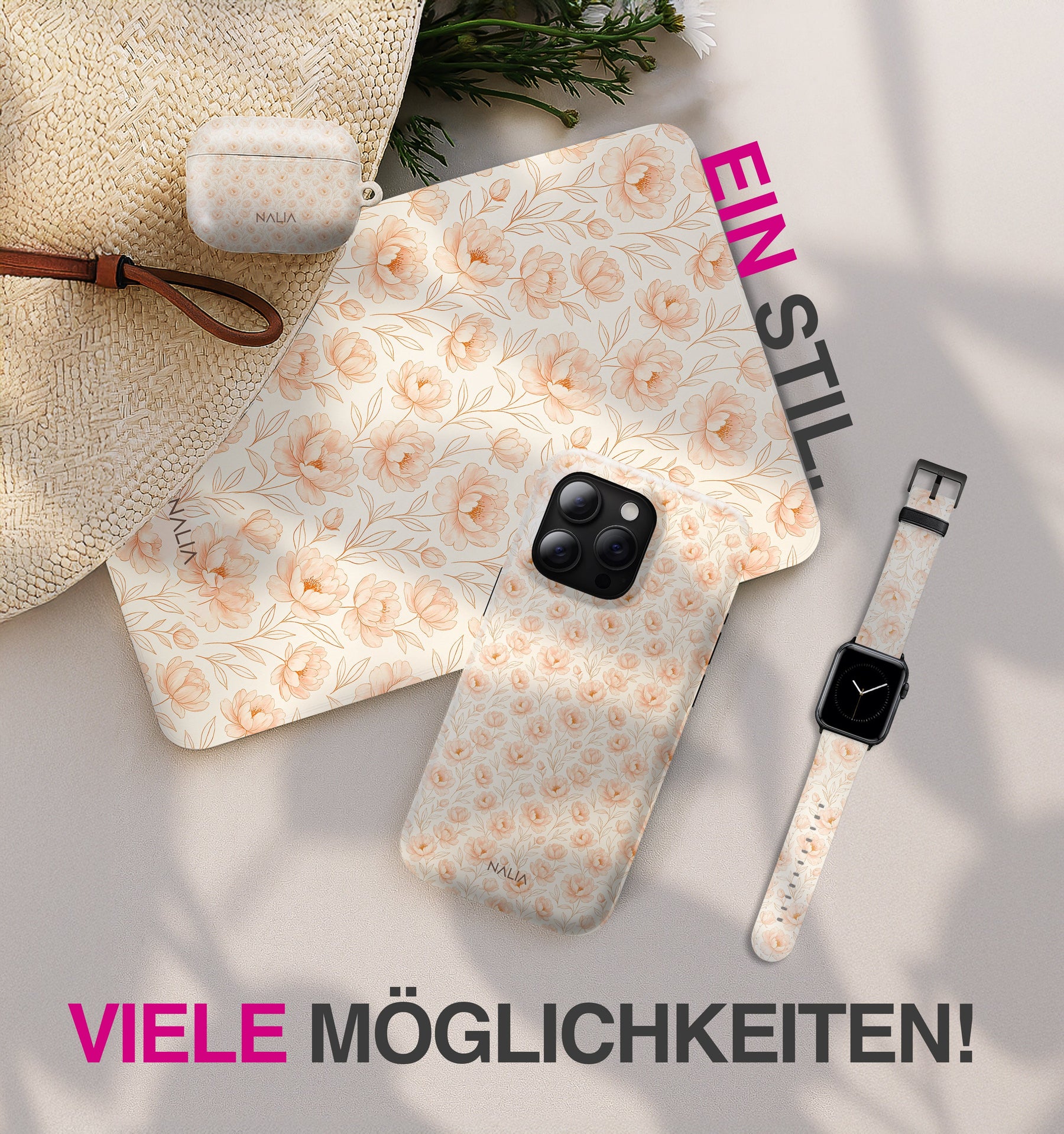 Blush - MacBook Air 15 [A3448] Hülle NALIA Protective Hülle