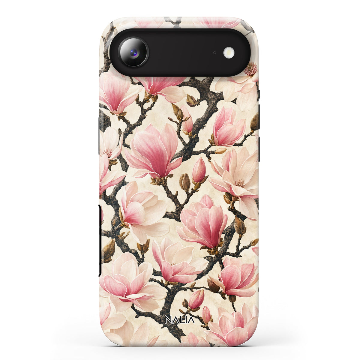Blossom iPhone 17 Air Hülle mit Magnolien, Rückseite