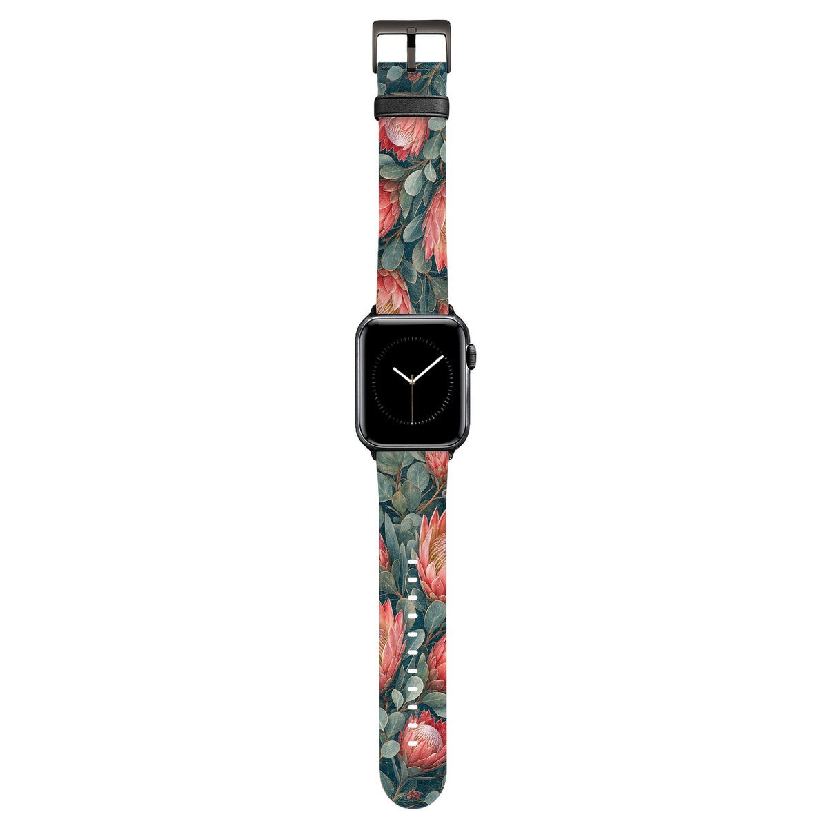Serenade - Apple Watch Armband 38/40/41/42mm 38 40 41 42mm Matt Schwarz NALIA Kunstleder Armband