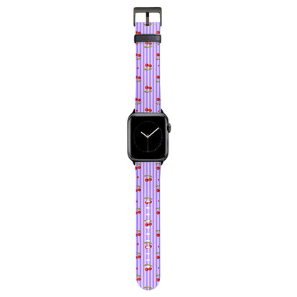 Cherie - Apple Watch Armband 38-41mm & 42 (ab Serie 10) 38-41mm & 42 (ab Serie 10) Matt Schwarz NALIA Kunstleder Armband