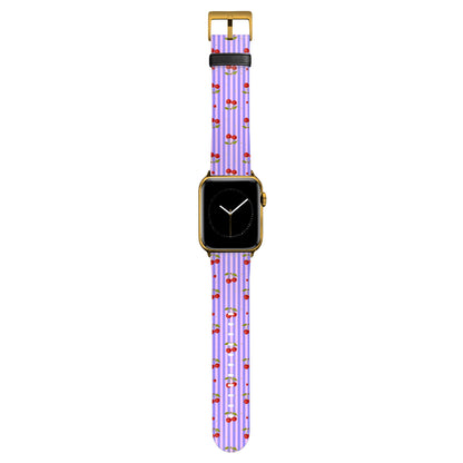 Cherie - Apple Watch Armband 38-41mm & 42 (ab Serie 10) 38-41mm & 42 (ab Serie 10) Matt Gold NALIA Kunstleder Armband