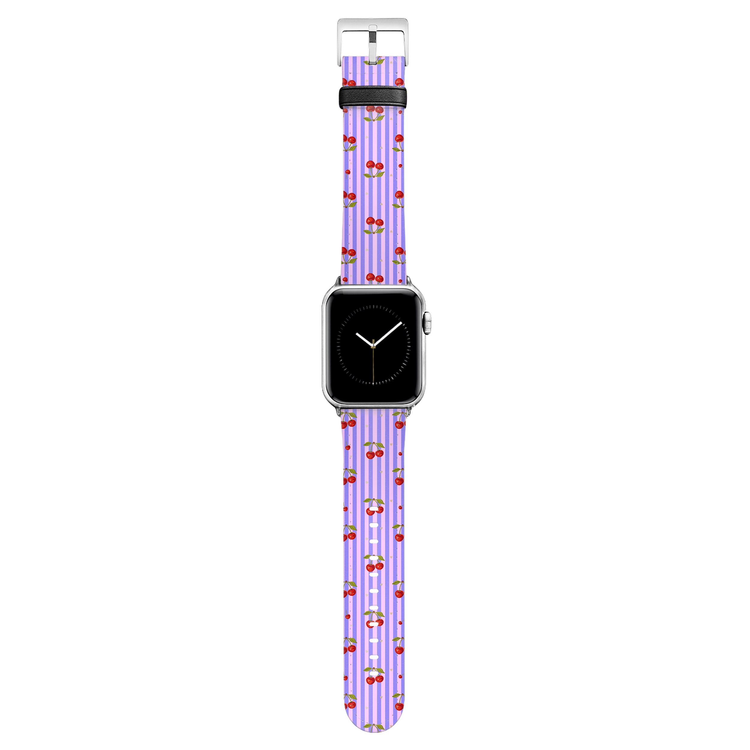 Cherie - Apple Watch Armband 38-41mm & 42 (ab Serie 10) 38-41mm & 42 (ab Serie 10) Matt Silber NALIA Kunstleder Armband