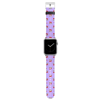 Cherie - Apple Watch Armband 38-41mm & 42 (ab Serie 10) 38-41mm & 42 (ab Serie 10) Matt Silber NALIA Kunstleder Armband