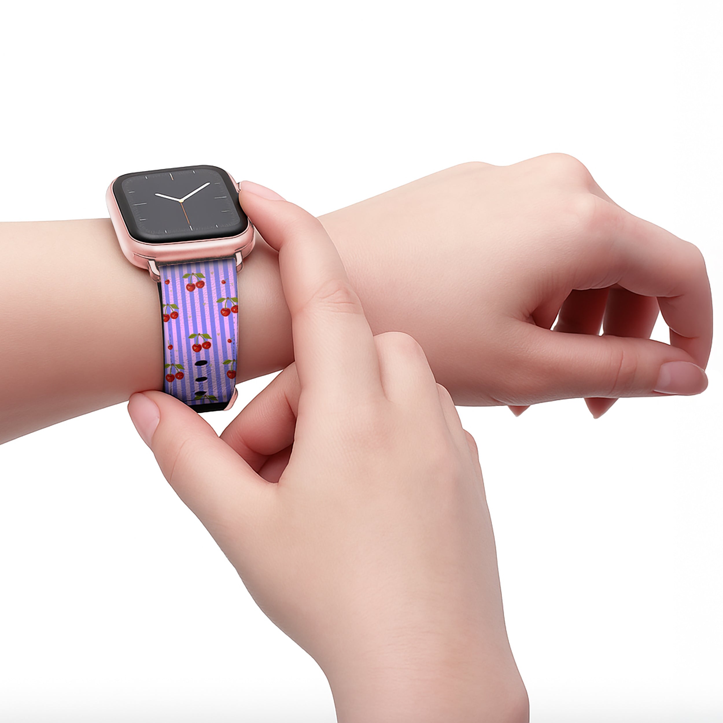 Cherie - Apple Watch Armband 38-41mm & 42 (ab Serie 10) 38-41mm & 42 (ab Serie 10) Matt Rose Gold NALIA Kunstleder Armband