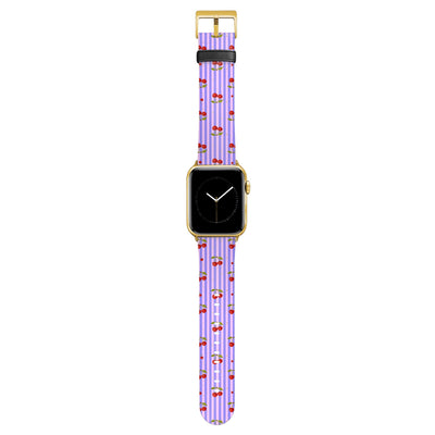 Cherie - Apple Watch Armband 44-49mm & 42 (Serie 1-3) 44-49mm & 42 (Serie 1-3) Matt Gold NALIA Kunstleder Armband