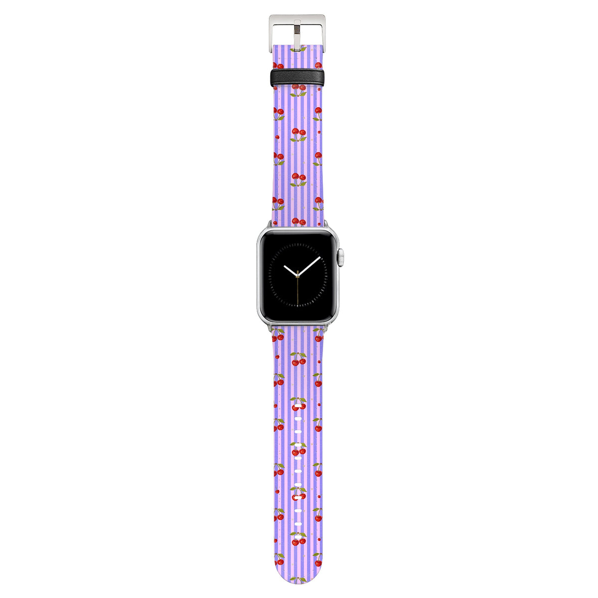 Cherie - Apple Watch Armband 38-41mm & 42 (Serie 10-11) 38-41mm & 42 (Serie 10-11) Matt Silber NALIA Kunstleder Armband