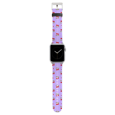 Cherie - Apple Watch Armband 38-41mm & 42 (Serie 10-11) 38-41mm & 42 (Serie 10-11) Matt Silber NALIA Kunstleder Armband