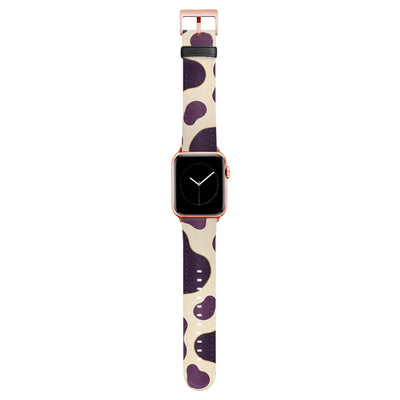 Plum - Apple Watch Armband 38/40/41/42mm 38 40 41 42mm Matt Rose Gold NALIA Kunstleder Armband