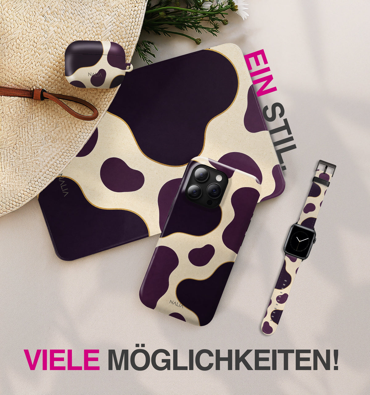 Plum - iPhone 12 Mini Hülle NALIA Protective Hülle