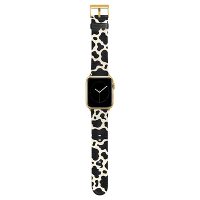 Holly - Apple Watch Armband 44/45/46/49mm 44 45 46 49mm Matt Gold NALIA Kunstleder Armband