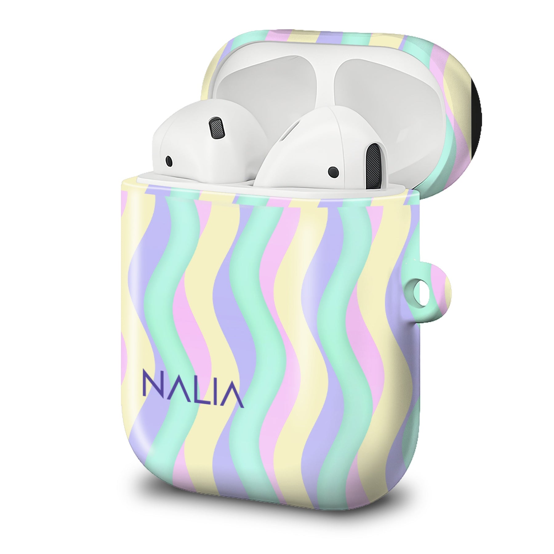 Curves - AirPods 1 / 2 Hülle NALIA Protective Hülle