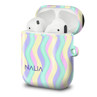 Curves - AirPods 1 / 2 Hülle NALIA Protective Hülle