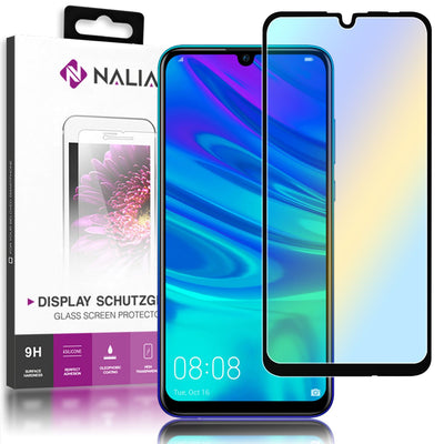 NALIA Schutzglas kompatibel mit Huawei P smart 2019, 9H HD Full-Cover Display Schutz Echt Glas-Folie, Handy Schutzfolie Bildschirm-Abdeckung Schutz-Film Screen Protector Tempered Glass - Transparent Default Title NALIA GlasSchutz