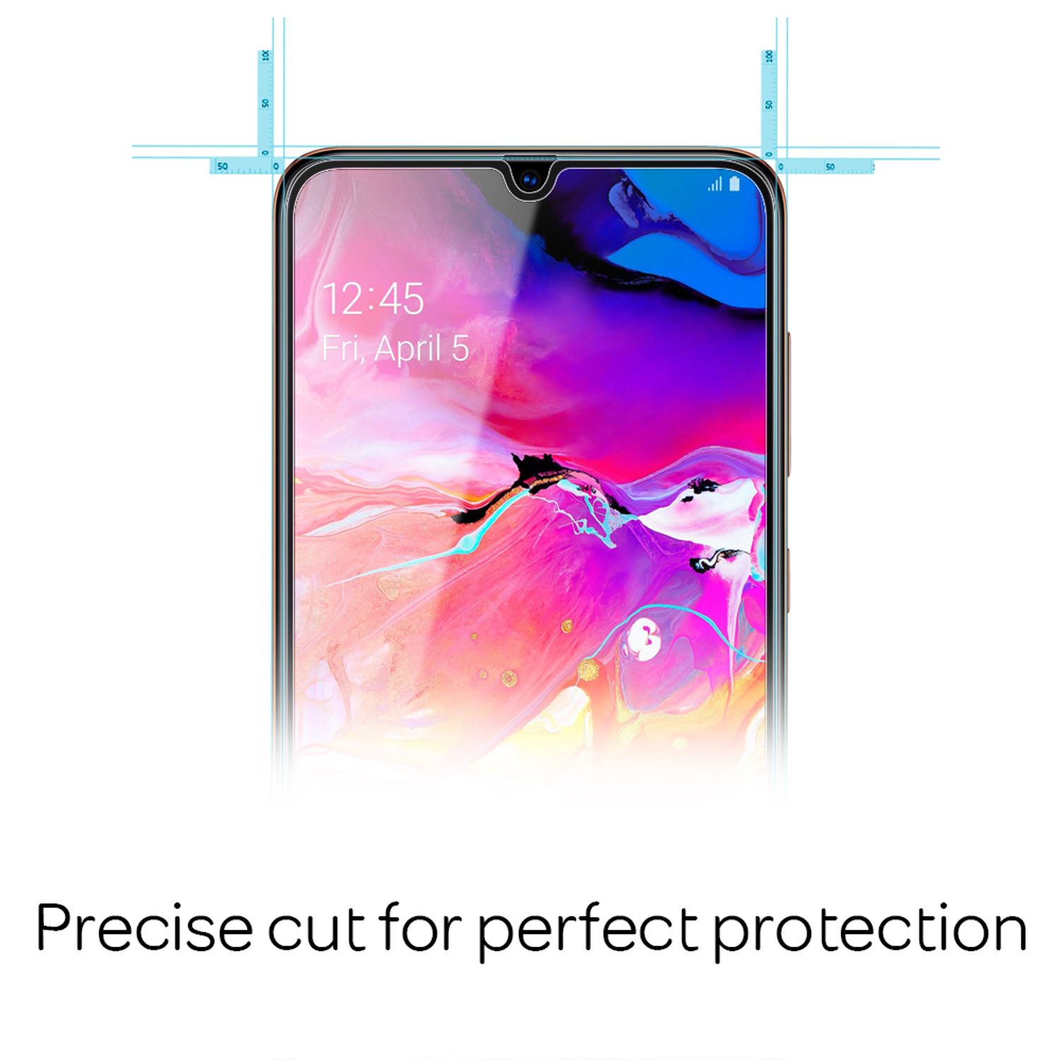 NALIA 2x Schutz Glas für Samsung Galaxy A70, 9H Full Cover Display Panzer Folie Default Title NALIA