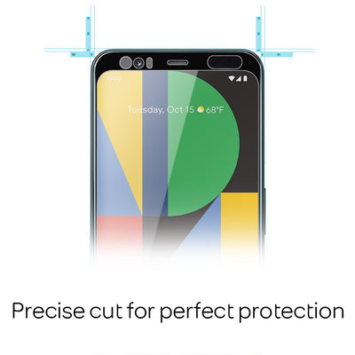 NALIA Schutzglas kompatibel mit Google Pixel 4 Glas, 9H Full-Cover Screen Display Schutz, Handy Schutzfolie Bildschirm-Abdeckung Schutz-Film Protector Tempered Glass Case Klar - Transparent Schwarz Default Title NALIA GlasSchutz