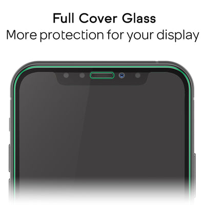 NALIA (2x) Schutzglas & Applikator kompatibel mit iPhone 11 Pro/ X/ Xs, 9H Full-Screen Glasfolie mit Schablone für einfache Installation, Handy Displayschutz Tempered Glass - Transparent (schwarz) Default Title NALIA GlasSchutz