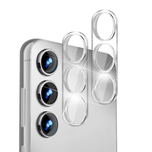 NALIA [2 Stück] Kamera-Schutzglas für Samsung Galaxy S24 Glas, Klarer Kratzfester 9H Linsen-Schutz für Rückkamera