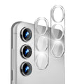 NALIA [2 Stück] Kamera-Schutzglas kompatibel mit Samsung Galaxy S24 Glas, Klarer Kratzfester Linsen-Schutz für Rückkamera, Gehärtete Glasfolie mit Zwischenraum-Abdeckung, Transparenter Kameraschutz