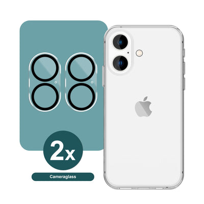 NALIA 2x Kamera-Schutzglas kompatibel mit iPhone 16 Plus Glas, Klarer Linsen-Schutz für Rückkamera, Kameraglas 9H Tempered Glass Protector Glasfolie Zwischenraum-Abdeckung, Kameraschutz Transparent Default Title NALIA GlasSchutz
