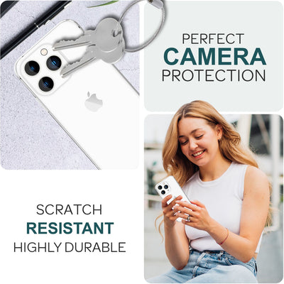 NALIA 2x Kamera-Schutzglas kompatibel mit iPhone 16 Pro Glas, Klarer Linsen-Schutz für Rückkamera, Kameraglas 9H Tempered Glass Protector Glasfolie Zwischenraum-Abdeckung, Kameraschutz Transparent Default Title NALIA GlasSchutz