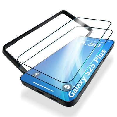 NALIA 2x Schutzglas für Samsung Galaxy S25 Plus – Montagerahmen & 9H Full-Screen – ARMORGLASSX PRO (Glasfolie Transparent & Case-Friendly) – Marke aus Berlin Default Title NALIA GlasSchutz