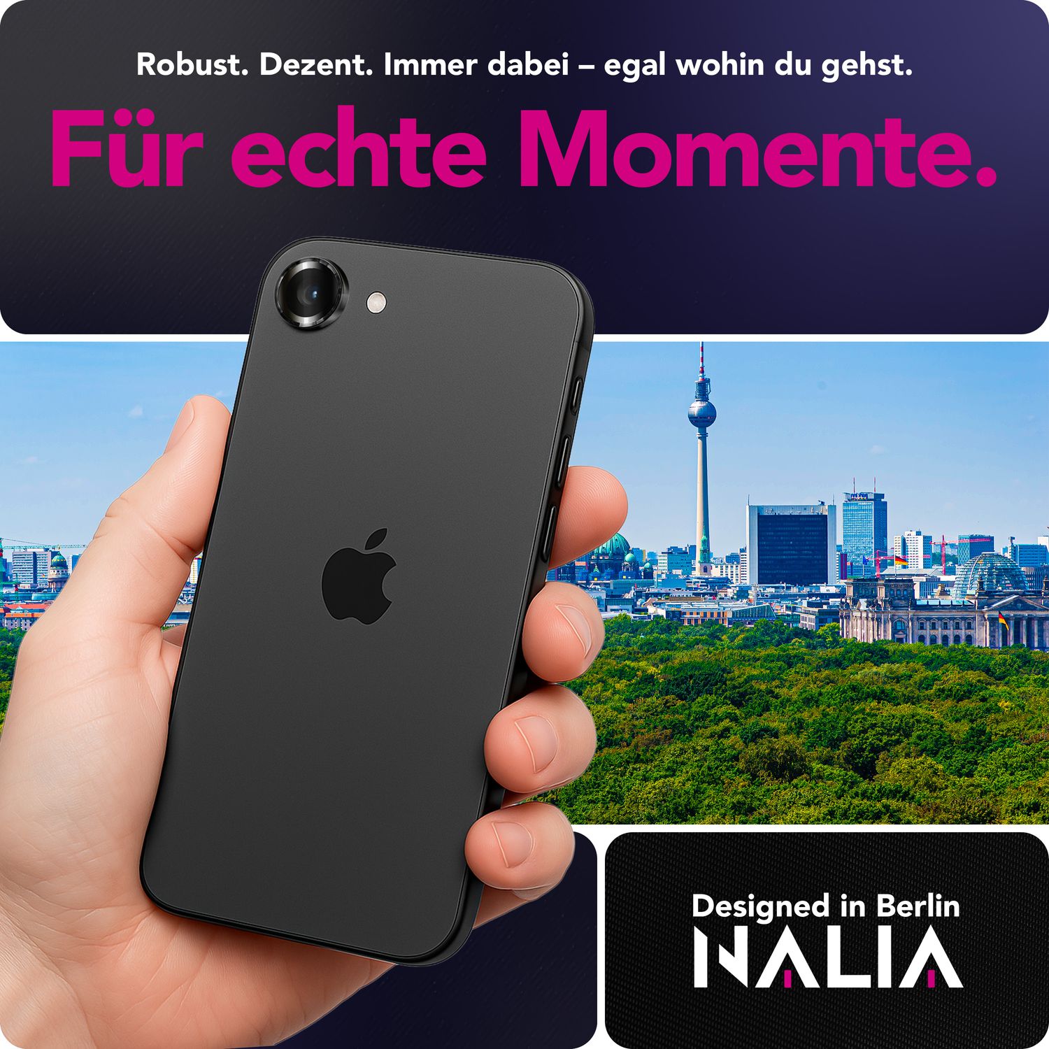 NALIA Focus.Pro CLX Kamera Schutzglas für iPhone 16e – Linsen Glas mit Anti-Reflexion Ring, Ultra-Klar mit 9H Härte, Hüllen-kompatibel, Kratzfestes Kameraglas, Objektiv Abdeckung Default Title NALIA GlasSchutz